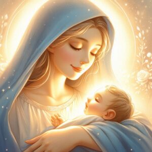 Mums-and-kids, mother and child, Mary queen of heart